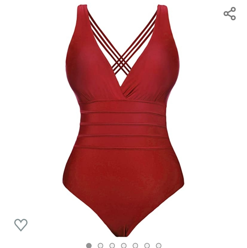 Women's monokini with criss cross back